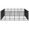 Outdoor Dog Kennel Steel 476.2 ftÂ²