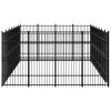 Outdoor Dog Kennel Steel 277.7 ftÂ²