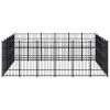 Outdoor Dog Kennel Steel 357.1 ftÂ²