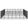 Outdoor Dog Kennel Steel 625 ftÂ²