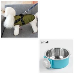 Waterproof Dog Clothes Winter Dog Coat With Harness Warm Pet Clothing Big Dog Jacket Chihuahua Labrador Coat Costume (Option: Army Green-L)