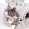 Soft Round Cat Deep Sleep Comfort In Winter Cat Bed Dog Iittle Mat Basket Small Cat Dog House Portable Pets Tent Cozy Cave Nest