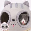 Soft Round Cat Deep Sleep Comfort In Winter Cat Bed Dog Iittle Mat Basket Small Cat Dog House Portable Pets Tent Cozy Cave Nest
