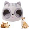 Soft Round Cat Deep Sleep Comfort In Winter Cat Bed Dog Iittle Mat Basket Small Cat Dog House Portable Pets Tent Cozy Cave Nest